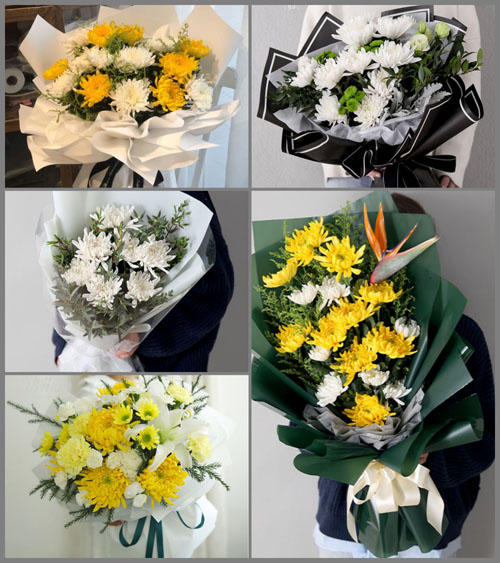 江苏泰州泰兴市济川街道南郊村白事花束代送